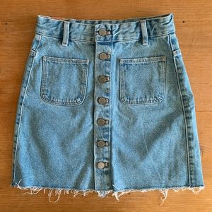 ZARA 🖤 High waisted denim skirt